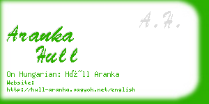 aranka hull business card